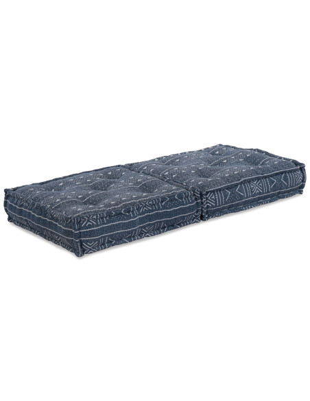 Pouffe Modulare  Indigo 70x70x36 in Tessuto