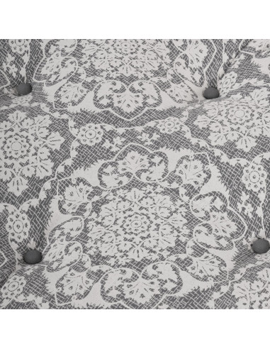 Divano modulare Grigio chiaro 120 x 80 x 12 cm Tessuto