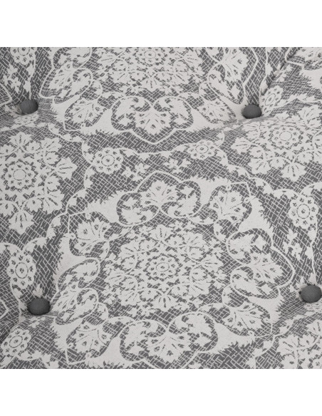 Divano modulare Grigio chiaro 120 x 80 x 12 cm Tessuto