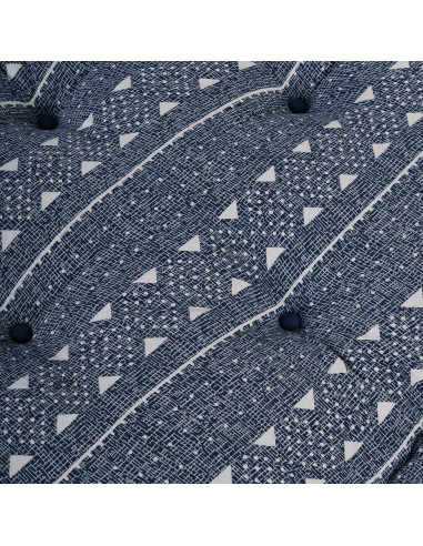 Divano modulare Stampa Indigo 120 x 80 x 12 cm Tessuto