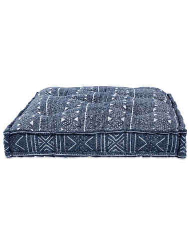 Divano modulare Stampa Indigo 120 x 80 x 12 cm Tessuto