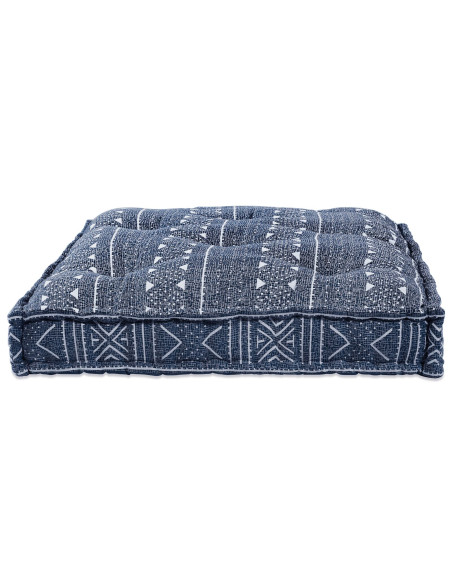 Divano modulare Stampa Indigo 120 x 80 x 12 cm Tessuto