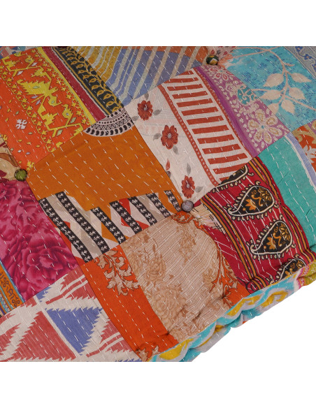 Divano modulare Multicolore 120 x 80 x 12 cm Tessuto