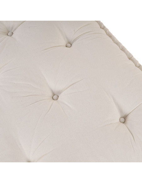 Divano modulare Crema 120 x 80 x 12 cm Tessuto