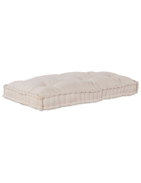 Cuscino per divano a pallet in tessuto crema