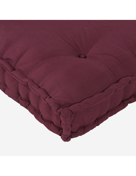 Cuscino per divano a pallet  con supporto lombare in tessuto rosso
