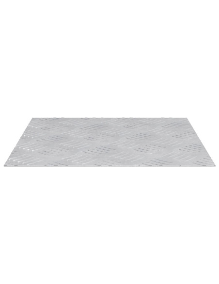 Piastre di Alluminio a Scacchi 2 pezzi Antiscivolo 40x40 cm