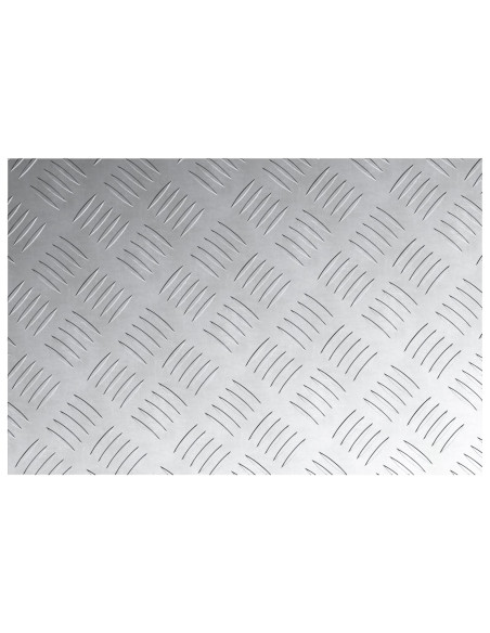 Pannelli in Alluminio Antiscivolo 2 pz 60x40 cm