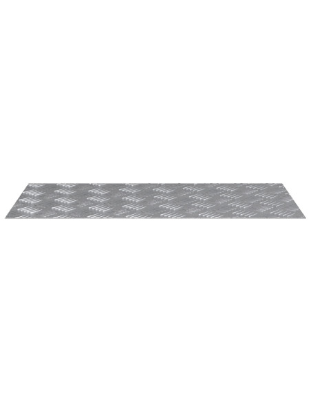 Pannelli in Alluminio a Righe 4 pz Antiscivolo 80x40 cm