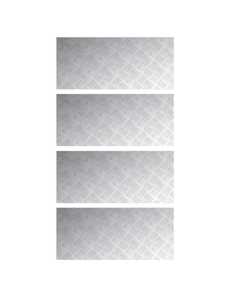 Set di 4 pezzi in alluminio placcato , antiscivolo 90x40 cm