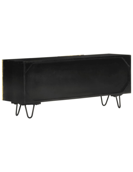 Mobile Porta TV 110x30x45 cm in Legno Massello di Mango