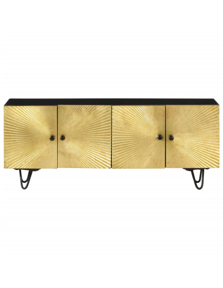 Mobile Porta TV 110x30x45 cm in Legno Massello di Mango