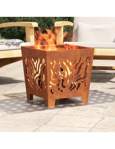 Gradini per Scale Quadrato 2 pcs Argento 50 x 50 cm Alluminio