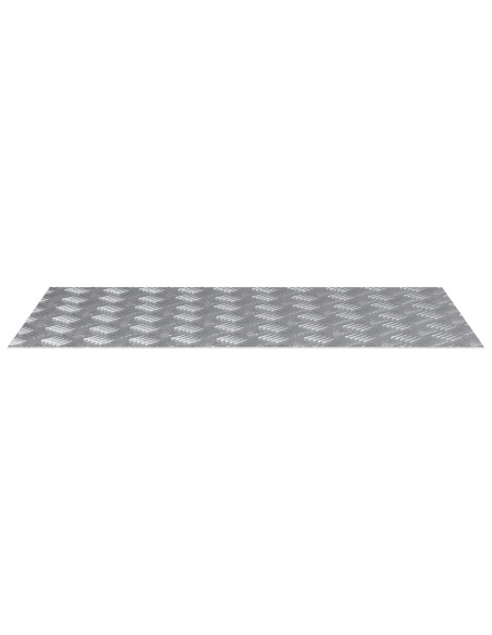 Pannelli in Alluminio a Scacchi 4 pezzi Antiscivolo 90x50 cm