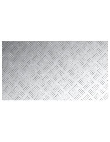 Gradini per Scale 4 pcs Argento 90 x 50 cm Alluminio