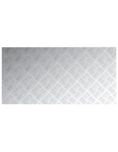 Gradini per Scale 4 pcs Argento 100 x 50 cm Alluminio