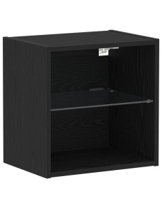 Mensola galleggiante con luce LED 2 pcs Nero 40 x 28,5 x 40 cm 2