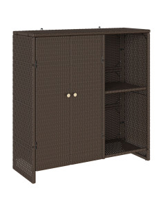 Armadio con lo scaffale Marrone 100 x 36 x 102 cm Rattan
