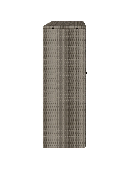 Armadio da Stoccaggio  Grigio 100x36x102 cm Rattan