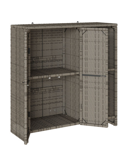 Armadio da Stoccaggio  Grigio 100x36x102 cm Rattan