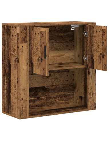 Armadietto a muro con lo scaffale Legno vecchio 80 x 33 x 80 cm