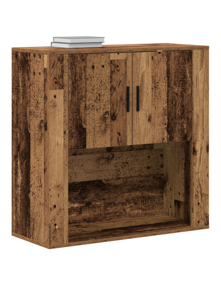 Armadietto a Muro  in Legno Vecchio 80x33x80 cm in Legno Ingenerizzato