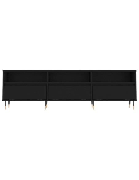 Mobile Porta TV Nero 150x30x44,5 cm in Legno Multistrato