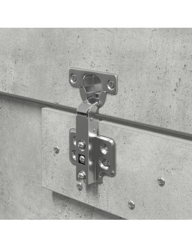 Struttura letto con contenitore Grigio cemento 120 x 190 cm