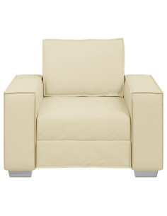 Divano Crema 99 x 80 x 84 cm Tessuto