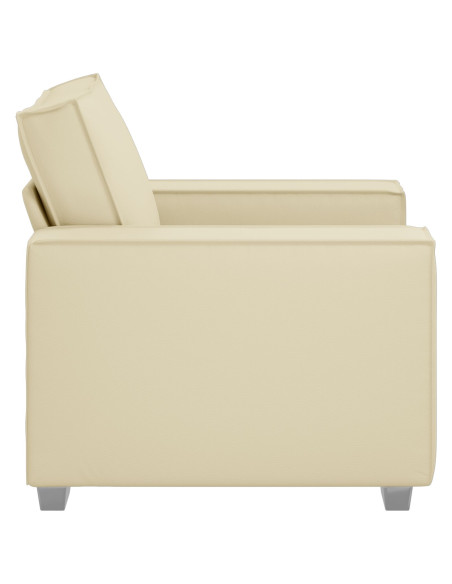 Poltrona  Crema 59 cm in Pelle Sintetica