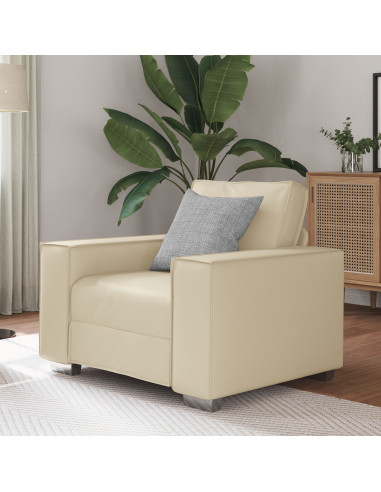 Divano Crema 99 x 80 x 84 cm Tessuto