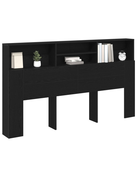 Cabina testiera  Nero Rovere 180x19x103,5 cm