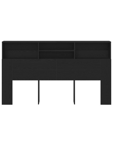 Testata del letto con testiera Rovere Nero 180 x 19 x 103,5 cm