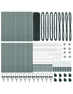 Palo della recinzione Verde 100 x 0,4 m (maglia 19 x 19 mm) 2