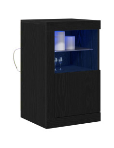 Madia LED Rovere Nero 41 x 37 x 67 cm Legno multistrato 2