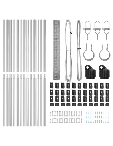 Palo della recinzione Argento 25 x 1,2 m (rete da 19 x 19 mm)