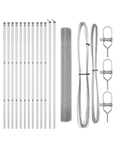 Palo della recinzione Argento 25 x 1,2 m (rete da 19 x 19 mm)