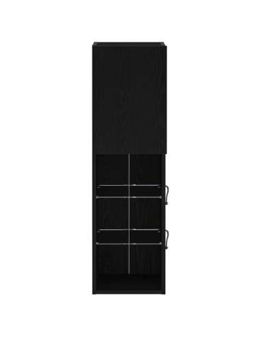 Set mobile TV Rovere Nero 30,5 x 30 x 102 cm Legno multistrato