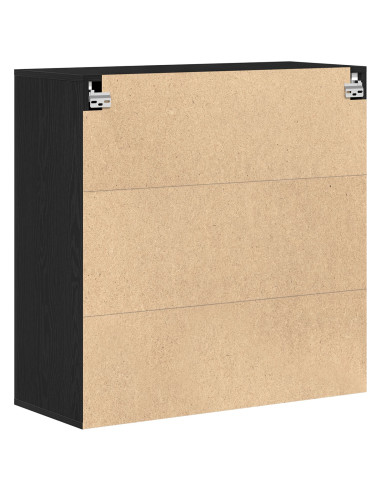 Armadietto a muro Rovere nero 80 x 33 x 80 cm Legno multistrato