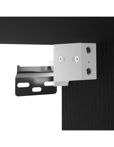 Cabinet per TV LED  2 pcs in Rovere Nero 30,5x30x102 cm in Legno Ingenerizzato