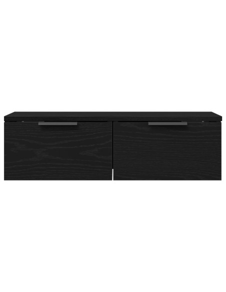Armadio da muro in rovere nero 68x30x20 cm realizzato in legno ingegnerizzato