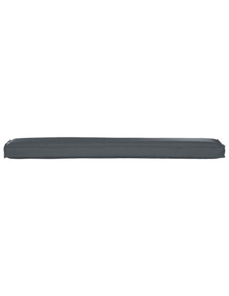 Cuscini per Pallet  Set di 2 Antracite Poliestere 200 x 40 x 8 cm