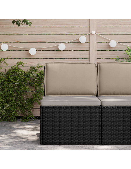 Cuscino Outdoor  Tortora Poliestere 60 cm x 40 cm x 12 cm