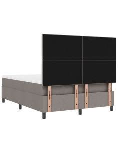 Letto a molle con materasso Talpa 160 x 200 cm Tessuto 2