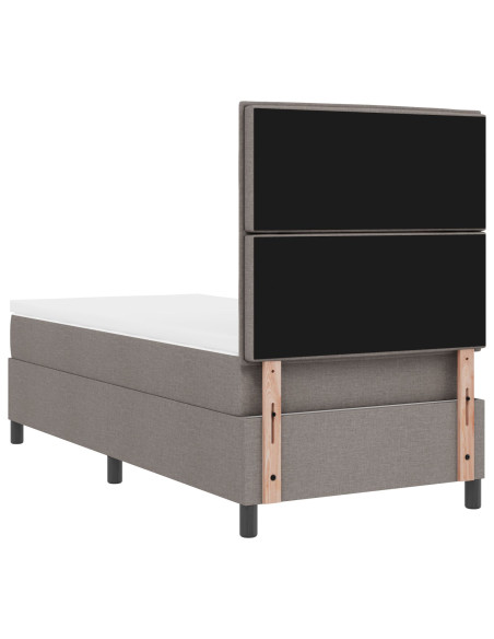 Struttura del Letto  con Materasso Grigio Scuro Tessuto 100 x 200 cm
