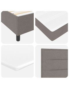 Letto a molle con materasso con led Talpa 140 x 200 cm Tessuto 2