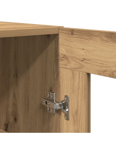 Credenza 2 pcs Rovere artigianale Legno multistrato 2