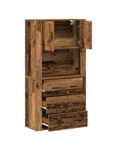 Credenza Legno vecchio 80 x 33 x 150 cm Legno multistrato 2