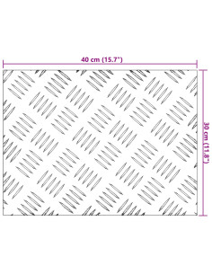 Gradini per Scale 4 pcs Argento 40 x 30 cm Alluminio 2