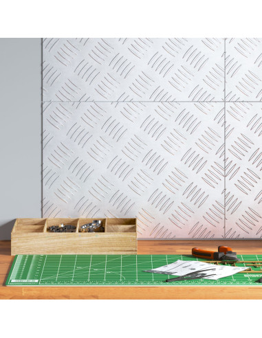 Gradini per Scale 4 pcs Argento 40 x 30 cm Alluminio